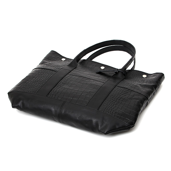 クロコ 型押し トートバッグ メンズ 本革 レザー 日本製 ブランド 軽量 ブラック 黒 黒色 ビジネスバッグ ビジネストート フォーマル スーツ A4 ワニ革 クロコダイル 金型押し レディース ユニセックス 男性 女性 ボーデッサン(BEAU DESSIN)
