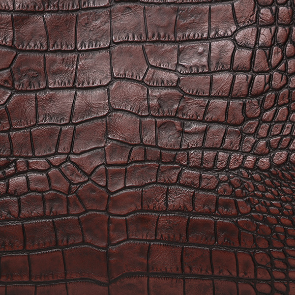  クロコ 型押し ラウンドファスナー 長財布 メンズ 本革 レザー 日本製 ブランド ダークブラウン ブラウン 茶 茶色 ワニ革 クロコダイル 金型押し 小銭入れ あり 高級 ギフト プレゼント レディース ユニセックス 男性 女性 ボーデッサン(BEAU DESSIN)