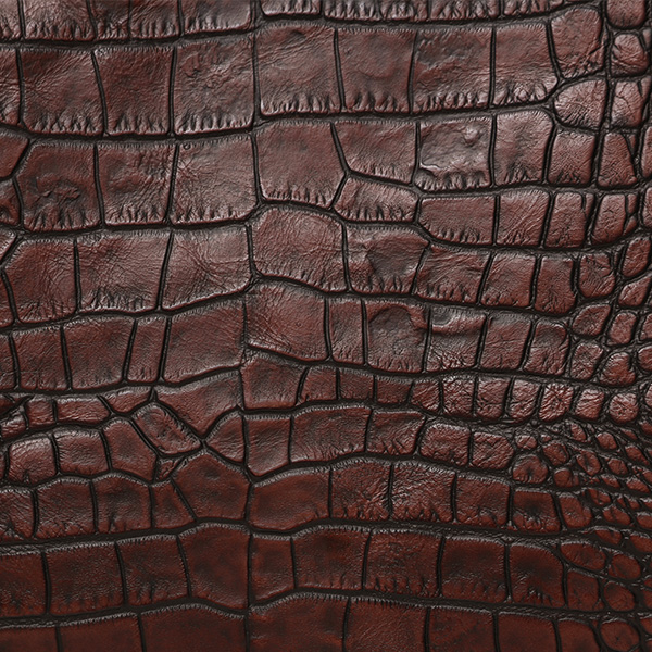  クロコ 型押し ミニ財布 メンズ 本革 レザー 日本製 ブランド ダークブラウン ブラウン 茶 茶色 L字 ワニ革 クロコダイル 金型押し 小銭入れ あり 高級 ギフト プレゼント レディース ユニセックス 男性 女性 ボーデッサン(BEAU DESSIN)