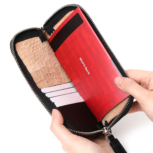  クロコ 型押し 長財布 束入れ 薄マチ メンズ 本革 レザー 日本製 ブランド ブラック 黒 黒色 ミニ財布 ワニ革 クロコダイル 金型押し 小銭入れ なし 高級 ギフト プレゼント レディース ユニセックス 男性 女性 ボーデッサン(BEAU DESSIN)