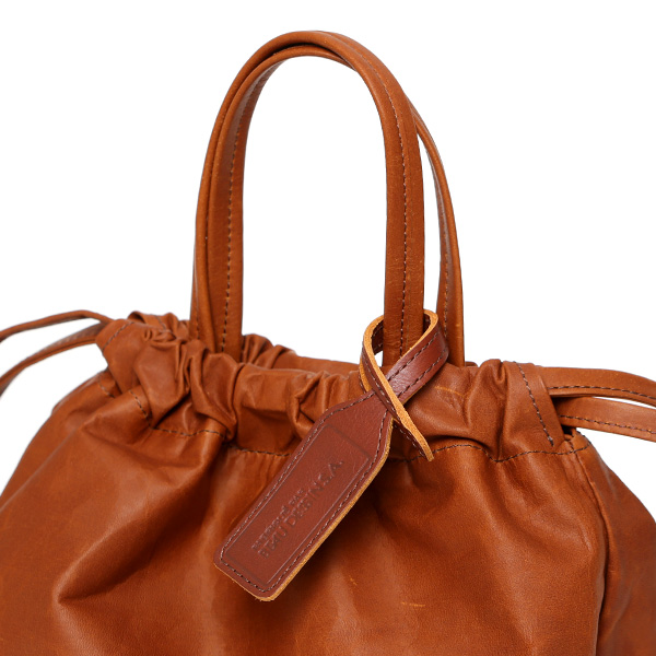  巾着バッグ 本革 メンズ レディース レザー ミニ ショルダーバッグ キャメル ブラウン 茶 茶色 巾着ポーチ 肩掛け 小さめ 経年変化 エイジング シンプル おしゃれ 小振り 高級感 巾着型 日本製 ブランド BEAU DESSIN ボーデッサン