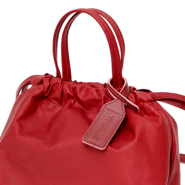  巾着バッグ 本革 メンズ レディース レザー ミニ ショルダーバッグ レッド ワイン 赤色 巾着ポーチ 肩掛け 小さめ 経年変化 エイジング シンプル おしゃれ 小振り 高級感 巾着型 日本製 ブランド BEAU DESSIN ボーデッサン