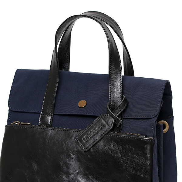  トートバッグ メンズ 縦型 ビジネスバッグ A4 13インチPC 15インチPC ブルー ネイビー 青色 トート 高密度ナイロン 本革 フラップ付き オフィスカジュアル おしゃれ 通勤 日本製 ブランド BEAU DESSIN ボーデッサン