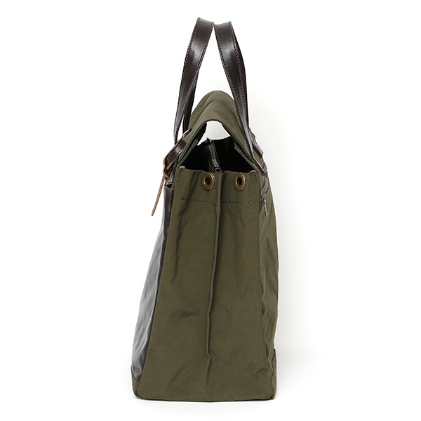  トートバッグ メンズ 縦型 ビジネスバッグ A4 13インチPC 15インチPC グリーン 緑色 トート 高密度ナイロン 本革 フラップ付き オフィスカジュアル おしゃれ 通勤 日本製 ブランド BEAU DESSIN ボーデッサン