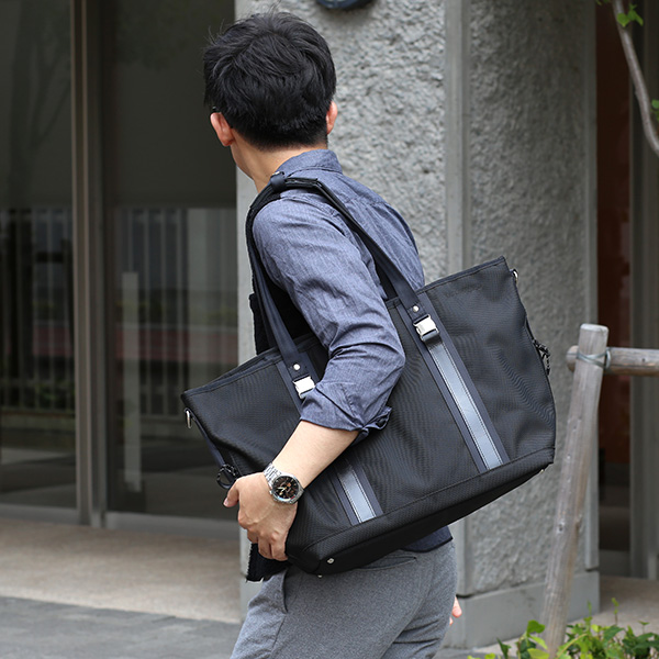  トートバッグ メンズ ブランド 2way 1680D バリスティック ナイロン 自転車 サイクリング サイクリスト ローディー ブラック 黒 黒色 日本製 ビジネスバッグ 本革 大きめ 大容量 カバン 鞄 防水 撥水 アウトドア beruf baggage(ベルーフバゲージ)