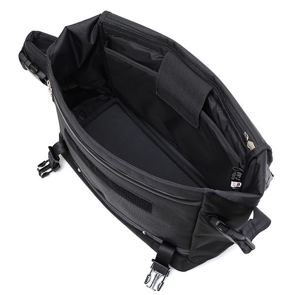 メッセンジャーバッグ 1680D バリスティック ナイロン 自転車 サイクリング サイクリスト ローディー ブラック 黒 黒色 メンズ レディース ショルダーバッグ 日本製 ブランド 肩掛け 斜めがけ 鞄 防水 ベルーフバゲージ(beruf baggage)