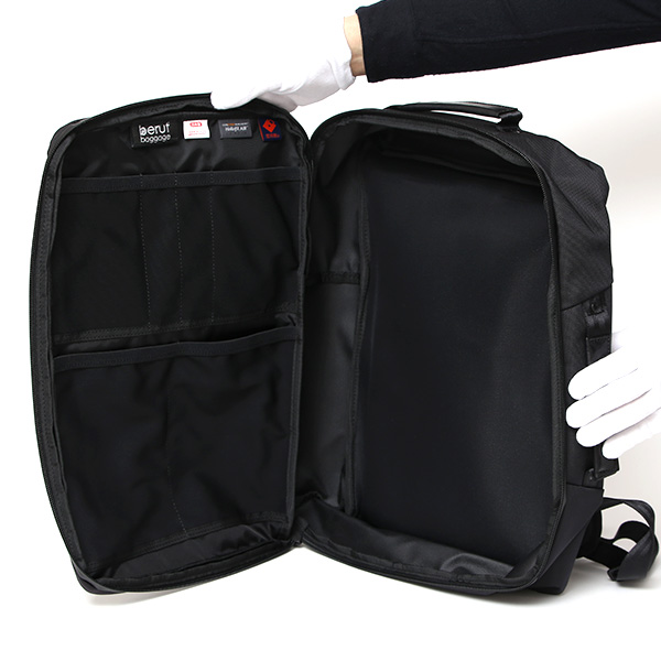  ビジネスリュック メンズ バックパック ブランド ビジネスバッグ 2way スリム リュック ナイロン おしゃれ ブラック 黒 黒色 PC収納 A4 多機能 撥水 通勤 通学 出張 豊岡鞄 高級 日本製 ベルーフバゲージ(beruf baggage)