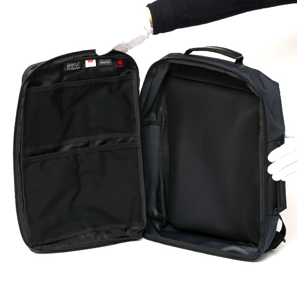 ビジネスリュック メンズ バックパック ブランド ビジネスバッグ 2way スリム リュック ナイロン おしゃれ ブルー ネイビー 青色 PC収納 A4 多機能 撥水 通勤 通学 出張 豊岡鞄 高級 日本製 ベルーフバゲージ(beruf baggage)