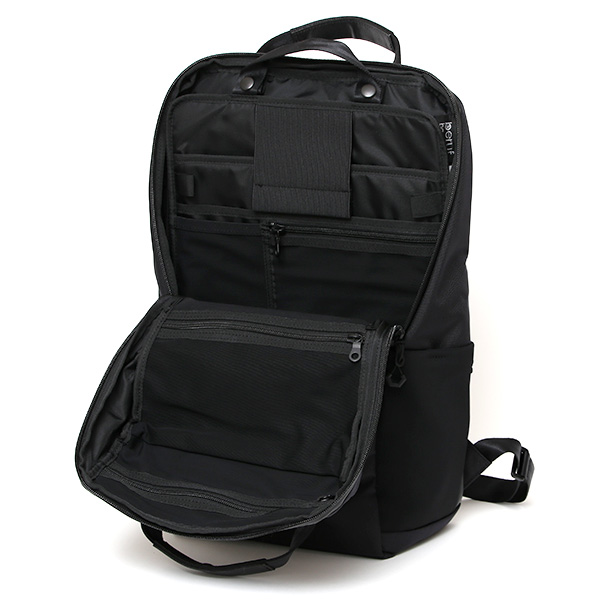  バックパック メンズ ビジネス 豊岡鞄 リュックサック ブランド ナイロン 通勤 通学 出張 大容量 軽量 ブラック 黒 黒色 国産 豊岡製 ビジネスリュック バッグ A4 パソコン収納 ベルーフバゲージ(beruf baggage)