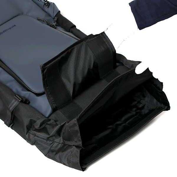  リュック ビジネスリュック バックパック 大容量 16インチPC収納可能 A3サイズ 防水 アウトドア おしゃれ ブルー ネイビー 青色 かっこいい ロールトップ 自転車 旅行 高級 ブランド NOMAD30+ ベルーフバゲージ(beruf baggage)