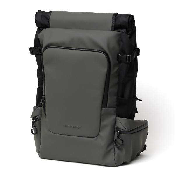 リュック ビジネスリュック バックパック 大容量 16インチPC収納可能 A3サイズ 防水 アウトドア おしゃれ グリーン 緑色 かっこいい ロールトップ 自転車 旅行 高級 ブランド NOMAD30+ ベルーフバゲージ(beruf baggage)