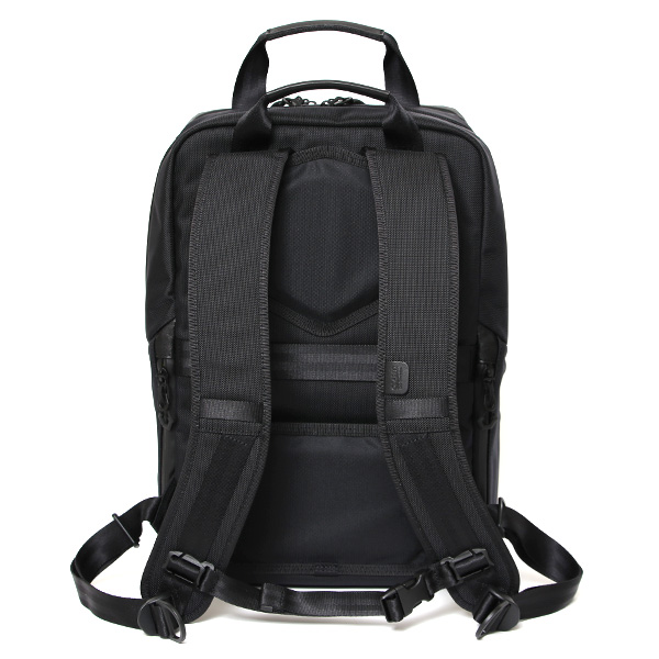 beruf baggage ビジネスリュック メンズ 本革 防水レザー 日本製 バックパック ブラック 黒 黒色 15インチ 15.6インチ ノートPC 収納可能 2気室 エアーバリスティックナイロン スーツ オフィスカジュアル 自転車 通勤 雨 ベルーフバゲージ brf-GR26-WPL