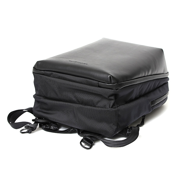 beruf baggage ビジネスリュック メンズ 本革 防水レザー 日本製 バックパック ブラック 黒 黒色 15インチ 15.6インチ ノートPC 収納可能 2気室 エアーバリスティックナイロン スーツ オフィスカジュアル 自転車 通勤 雨 ベルーフバゲージ brf-GR26-WPL