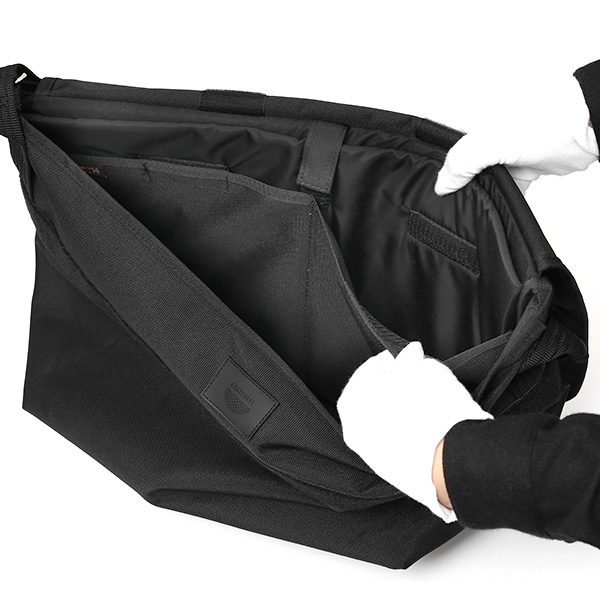 ショルダーバッグ メッセンジャーバッグ ブラック 黒 黒色 メンズ レディース 日本製 L SHOULDER NEST CARRYNEST(キャリーネスト)