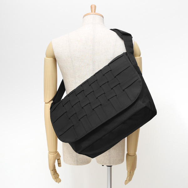 ショルダーバッグ メッセンジャーバッグ ブラック 黒 黒色 メンズ レディース 日本製 L SHOULDER NEST CARRYNEST(キャリーネスト)