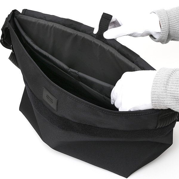 ショルダーバッグ メッセンジャーバッグ ブラック 黒 黒色 メンズ レディース 日本製 L SHOULDER NEST CARRYNEST(キャリーネスト)
