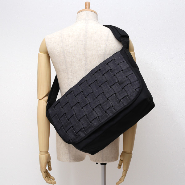 ショルダーバッグ メッセンジャーバッグ ブラック 黒 黒色 メンズ レディース 日本製 L SHOULDER NEST CARRYNEST(キャリーネスト)