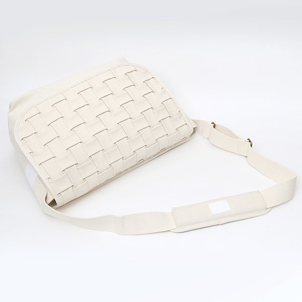 ショルダーバッグ メッセンジャーバッグ ホワイト 白色 メンズ レディース 日本製 L SHOULDER NEST CARRYNEST(キャリーネスト)