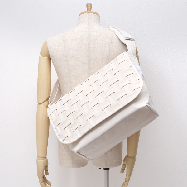 ショルダーバッグ メッセンジャーバッグ ホワイト 白色 メンズ レディース 日本製 L SHOULDER NEST CARRYNEST(キャリーネスト)