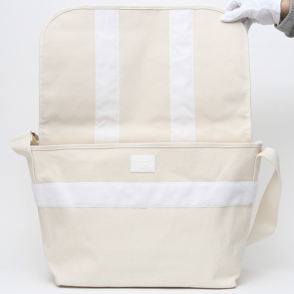 ショルダーバッグ メッセンジャーバッグ ホワイト 白色 メンズ レディース 日本製 L SHOULDER NEST CARRYNEST(キャリーネスト)