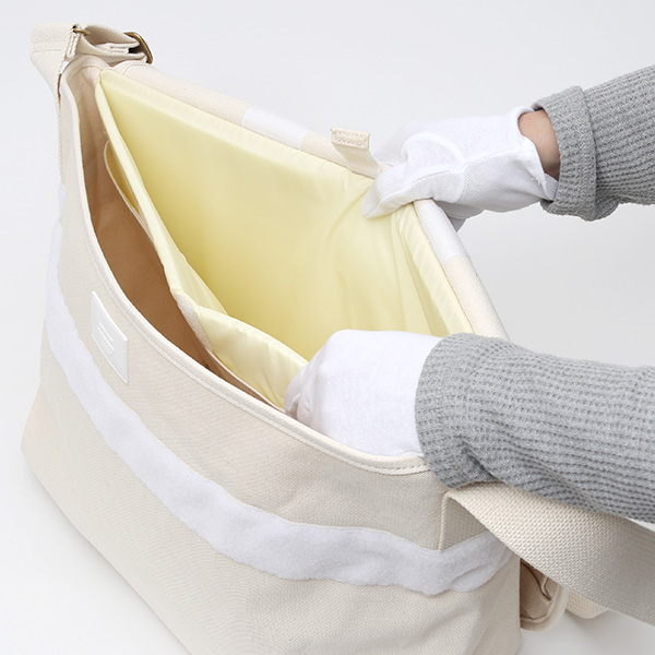 ショルダーバッグ メッセンジャーバッグ ホワイト 白色 メンズ レディース 日本製 L SHOULDER NEST CARRYNEST(キャリーネスト)