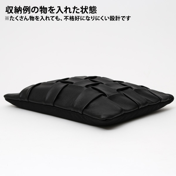 サコッシュ メンズ ブランド サコッシュバッグ クラッチバッグ ショルダーバッグ セカンドバッグ 2WAY ブラック 黒 黒色 レディース 小ぶり 日本製 おしゃれ かわいい タブレット TABLET NEST CARRYNEST(キャリーネスト)