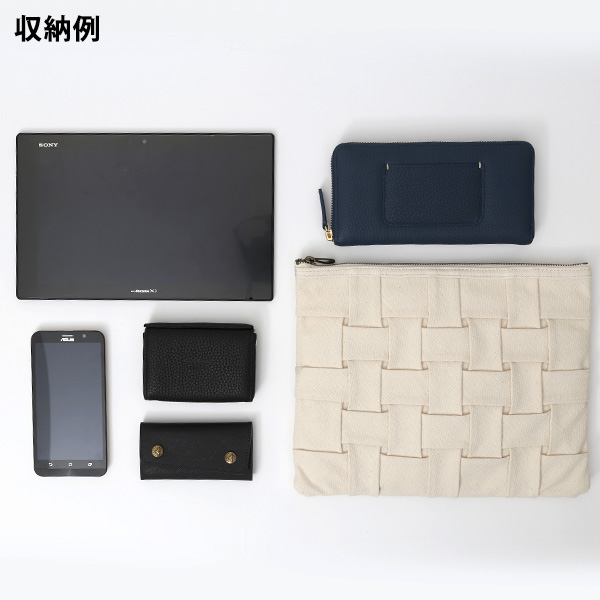  サコッシュ メンズ ブランド サコッシュバッグ クラッチバッグ ショルダーバッグ セカンドバッグ 2WAY ホワイト 白色 レディース 小ぶり 日本製 おしゃれ かわいい タブレット TABLET NEST CARRYNEST(キャリーネスト)