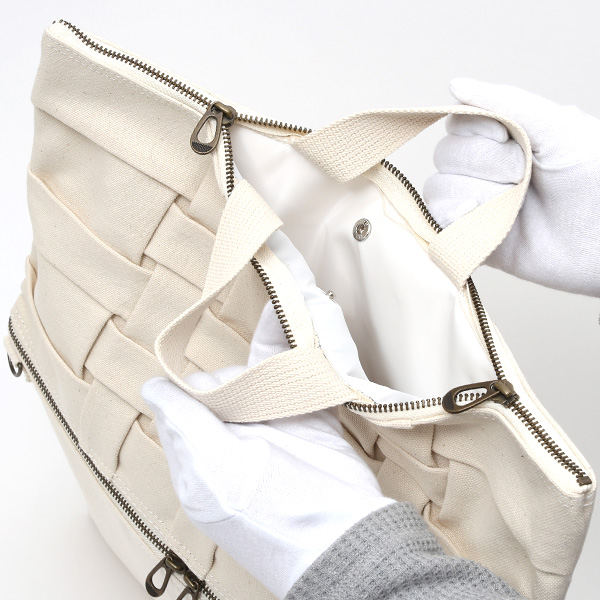  トートバッグ 4way ショルダーバッグ クラッチバッグ ホワイト 白色 メンズ レディース 4-M TOTE NEST CARRYNEST(キャリーネスト)