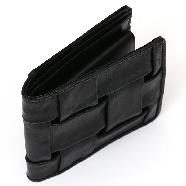  財布 メンズ 二つ折り 日本製 本革 ブラック 黒 黒色 レザー 財布 CARRYNEST(キャリーネスト)