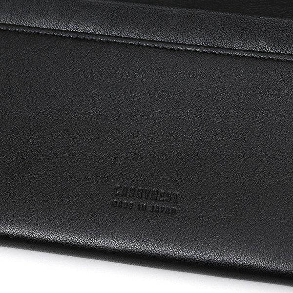  長財布 メンズ 本革 レザー ロング ウォレット ブラック 黒 黒色 日本製 小銭入れ あり CARRYNEST(キャリーネスト)