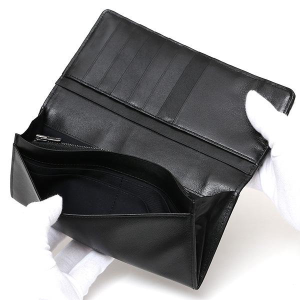  長財布 メンズ 本革 レザー ロング ウォレット ブラック 黒 黒色 日本製 小銭入れ あり CARRYNEST(キャリーネスト)