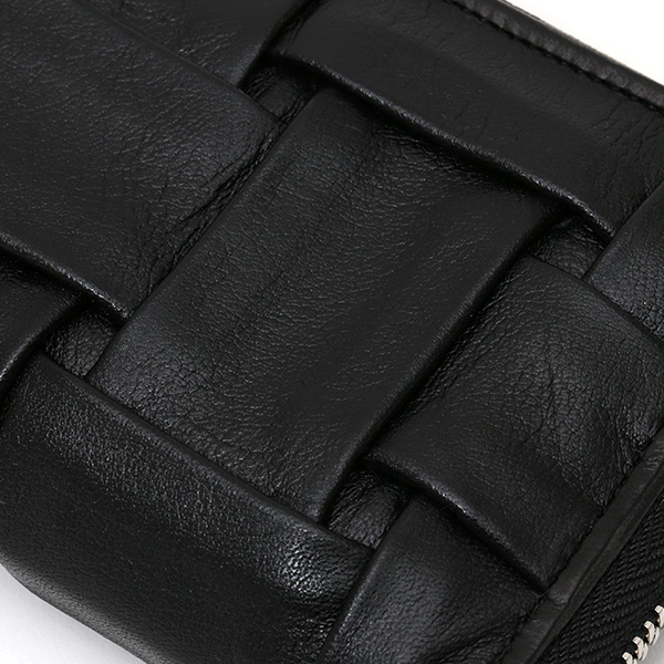  キーケース メンズ スマートキー 本革 日本製 ブランド レディース ラウンドファスナー 小ぶり ポーチ ブラック 黒 黒色 小銭入れ カードケース 車 鍵 レザー キーホルダー D ID NEST CARRYNEST(キャリーネスト)