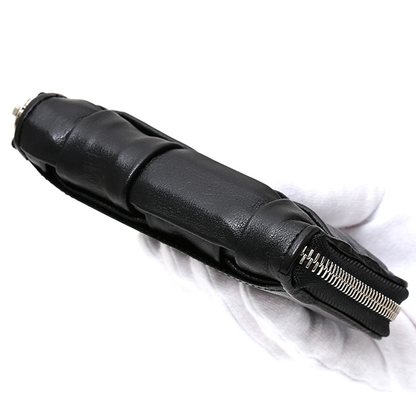  キーケース メンズ スマートキー 本革 日本製 ブランド レディース ラウンドファスナー 小ぶり ポーチ ブラック 黒 黒色 小銭入れ カードケース 車 鍵 レザー キーホルダー D ID NEST CARRYNEST(キャリーネスト)