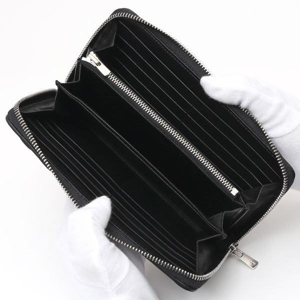  ラウンドファスナー 長財布 メンズ 本革 レザー ブラック 黒 黒色 日本製 小銭入れ あり 大容量 CARRYNEST(キャリーネスト)