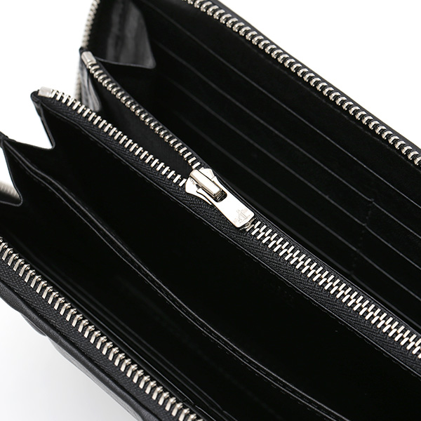  ラウンドファスナー 長財布 メンズ 本革 レザー ブラック 黒 黒色 日本製 小銭入れ あり 大容量 CARRYNEST(キャリーネスト)