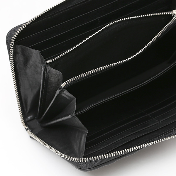  ラウンドファスナー 長財布 メンズ 本革 レザー ブラック 黒 黒色 日本製 小銭入れ あり 大容量 CARRYNEST(キャリーネスト)