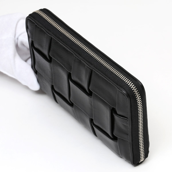  ラウンドファスナー 長財布 メンズ 本革 レザー ブラック 黒 黒色 日本製 小銭入れ あり 大容量 CARRYNEST(キャリーネスト)