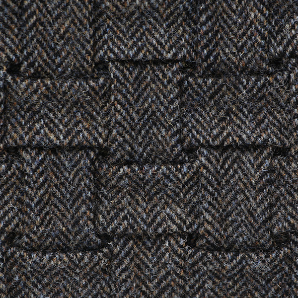 ハリスツイード サコッシュ メンズ ブランド ショルダーバッグ クラッチ バッグ レディース チェック 柄 グレー グレイ 灰色 日本製 HarrisTweed 軽量 薄マチ 小ぶり タブレット 収納 鞄 CARRYNEST(キャリーネスト)