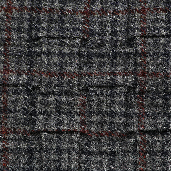 ハリスツイード サコッシュ メンズ ブランド ショルダーバッグ クラッチ バッグ レディース チェック 柄 グリーン 緑色 日本製 HarrisTweed 軽量 薄マチ 小ぶり タブレット 収納 鞄 CARRYNEST(キャリーネスト)