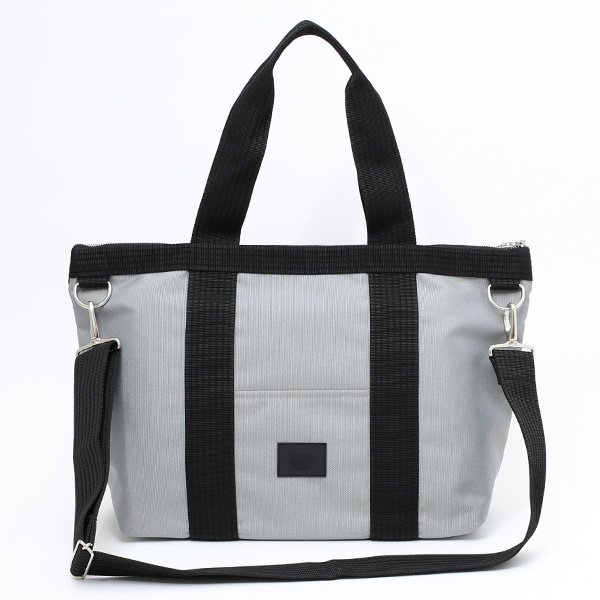  トートバッグ メンズ レディース 日本製 ブランド グレー グレイ 灰色 ファスナー付き カバン キャンバス 鞄 ナイロン A4 おしゃれ スマート スポーツ ジム 大人 高級 旅行 軽量 軽い 通学 M TOTE NEST CARRYNEST(キャリーネスト)