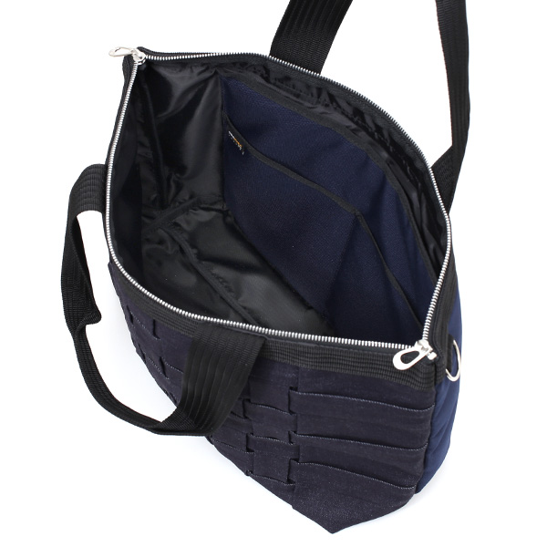  トートバッグ メンズ レディース 日本製 ブランド ブルー ネイビー 青色 ファスナー付き カバン キャンバス 鞄 ナイロン A4 おしゃれ スマート スポーツ ジム 大人 高級 旅行 軽量 軽い 通学 M TOTE NEST CARRYNEST(キャリーネスト)