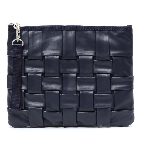 CARRYNEST(キャリーネスト) サコッシュ クラッチバッグ TABLET NEST(レザーコンビ) ネイビー