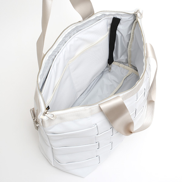  トートバッグ メンズ 本革 レザー レディース 日本製 ブランド ホワイト 白色 ファスナー付き カバン ナイロン キャンバス A4 おしゃれ かわいい 大人 女子 高級 軽量 軽い ジム 鞄 大きめ M TOTE NEST CARRYNEST(キャリーネスト)