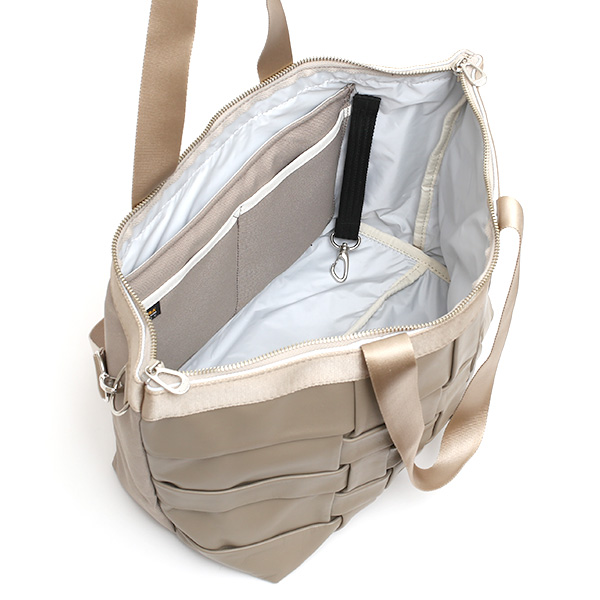  トートバッグ メンズ 本革 レザー レディース 小さめ 小ぶり ベージュ 肌色 日本製 ブランド ファスナー付き カバン ナイロン キャンバス A4 おしゃれ かわいい 大人 女子 高級 軽量 軽い 鞄 M TOTE NEST CARRYNEST(キャリーネスト)