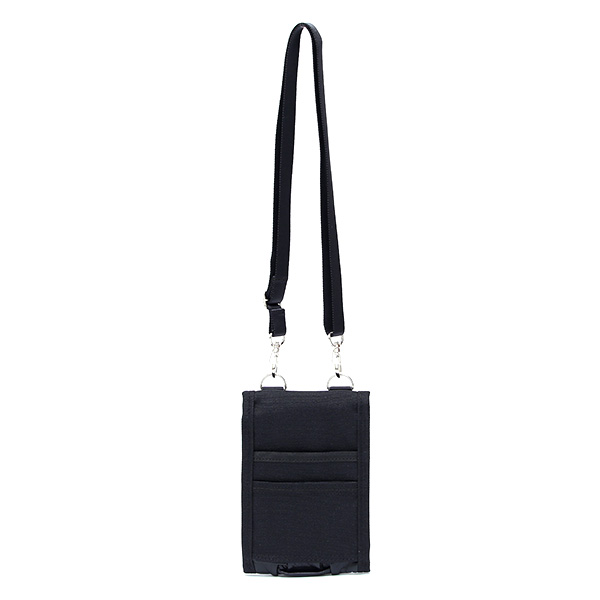 パスポートケース ポーチ ネックポーチ 旅行 バッグ ショルダー マルチケース おしゃれ 薄型 軽量 鞄 ブラック 黒 黒色 ネックウォレット 小さめ ナイロン 革 日本製 ブランド PASSPORT NEST CARRYNEST(キャリーネスト)