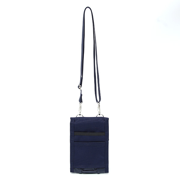 パスポートケース ポーチ ネックポーチ 旅行 バッグ ショルダー マルチケース おしゃれ 薄型 軽量 鞄 ブルー ネイビー 青色 ネックウォレット 小さめ ナイロン 革 日本製 ブランド PASSPORT NEST CARRYNEST(キャリーネスト)