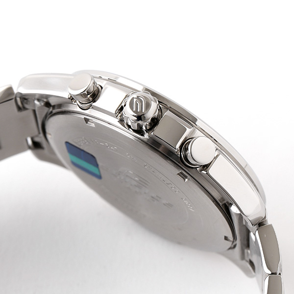  カシオ エディフィス 腕時計 casio EDIFICE EF547D7A1V ホワイト 白色 アナログ 防水 ストップウォッチ