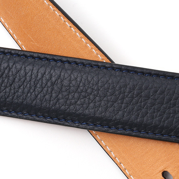  ベルト メンズ 本革 シセイ(Cisei) レザー ベルト ブルー ネイビー 青色 ビジネス ロング