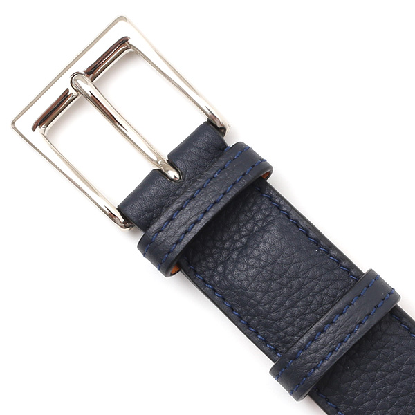  ベルト メンズ 本革 シセイ(Cisei) レザー ベルト ブルー ネイビー 青色 ビジネス ロング