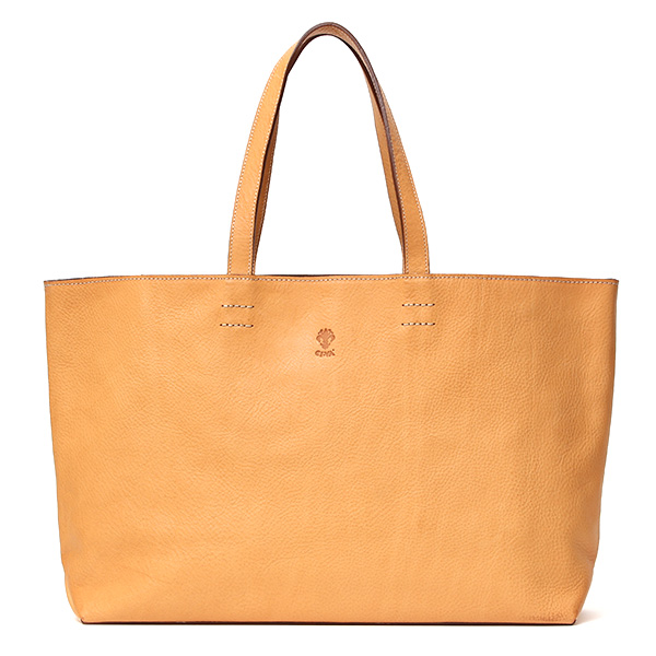 【2～4営業日内に発送】CI-VA(チーバ) イタリア製 トスカーナ産フルタンニン鞣し牛革 トートバッグ ナチュラル